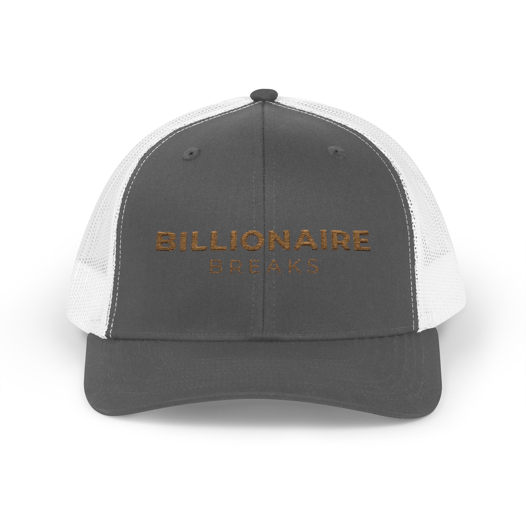 Billionaire Breaks Snapback Trucker Cap | Trendy Hat for Outdoors, Casual Wear, Gifts, Festivals, Fashion Statement
