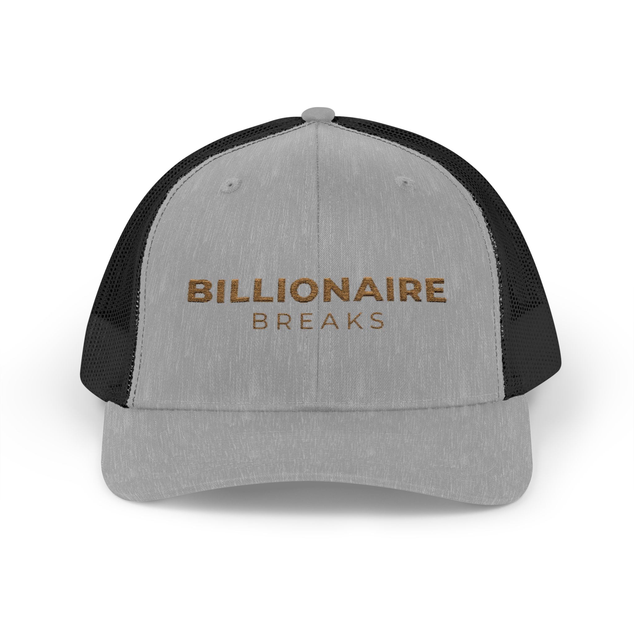 Billionaire Breaks Snapback Trucker Cap | Trendy Hat for Outdoors, Casual Wear, Gifts, Festivals, Fashion Statement