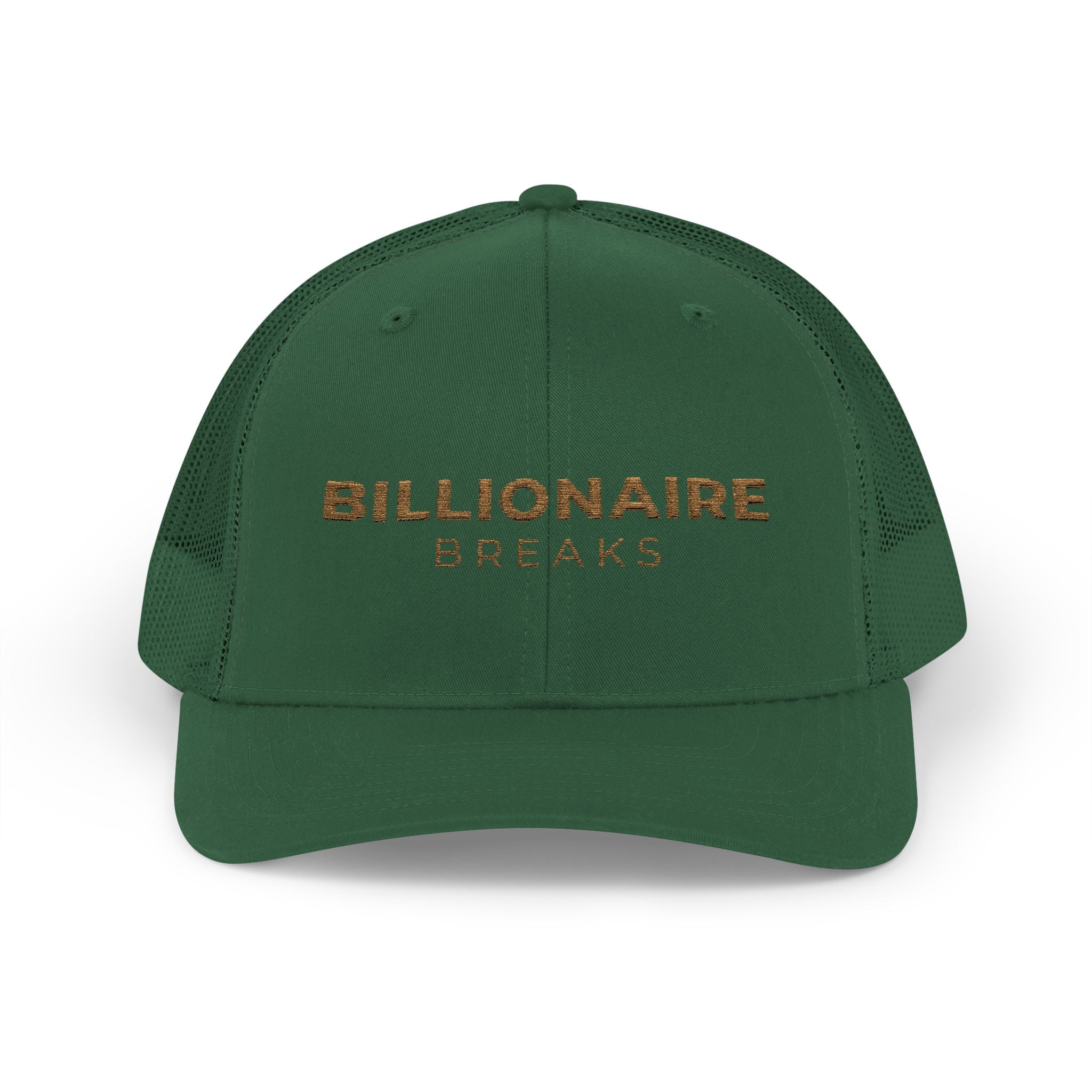 Billionaire Breaks Snapback Trucker Cap | Trendy Hat for Outdoors, Casual Wear, Gifts, Festivals, Fashion Statement