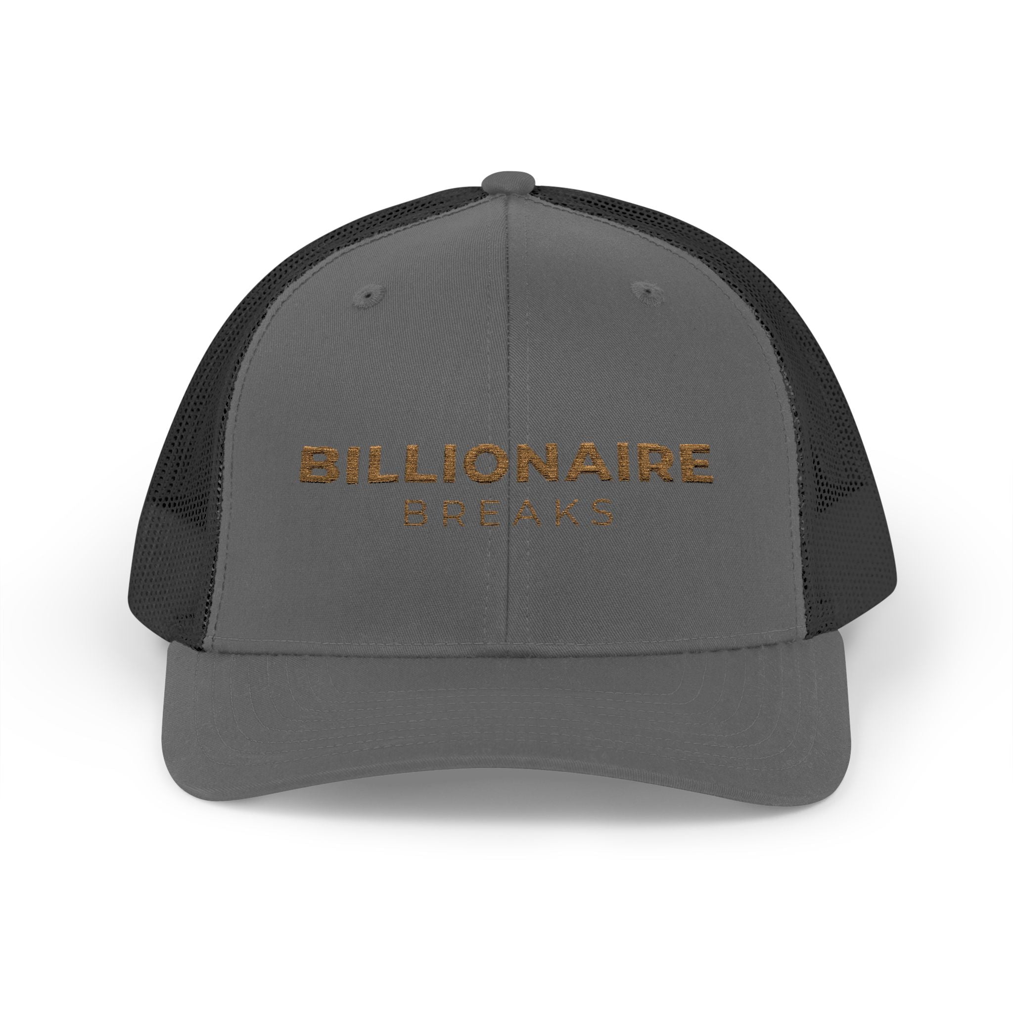 Billionaire Breaks Snapback Trucker Cap | Trendy Hat for Outdoors, Casual Wear, Gifts, Festivals, Fashion Statement