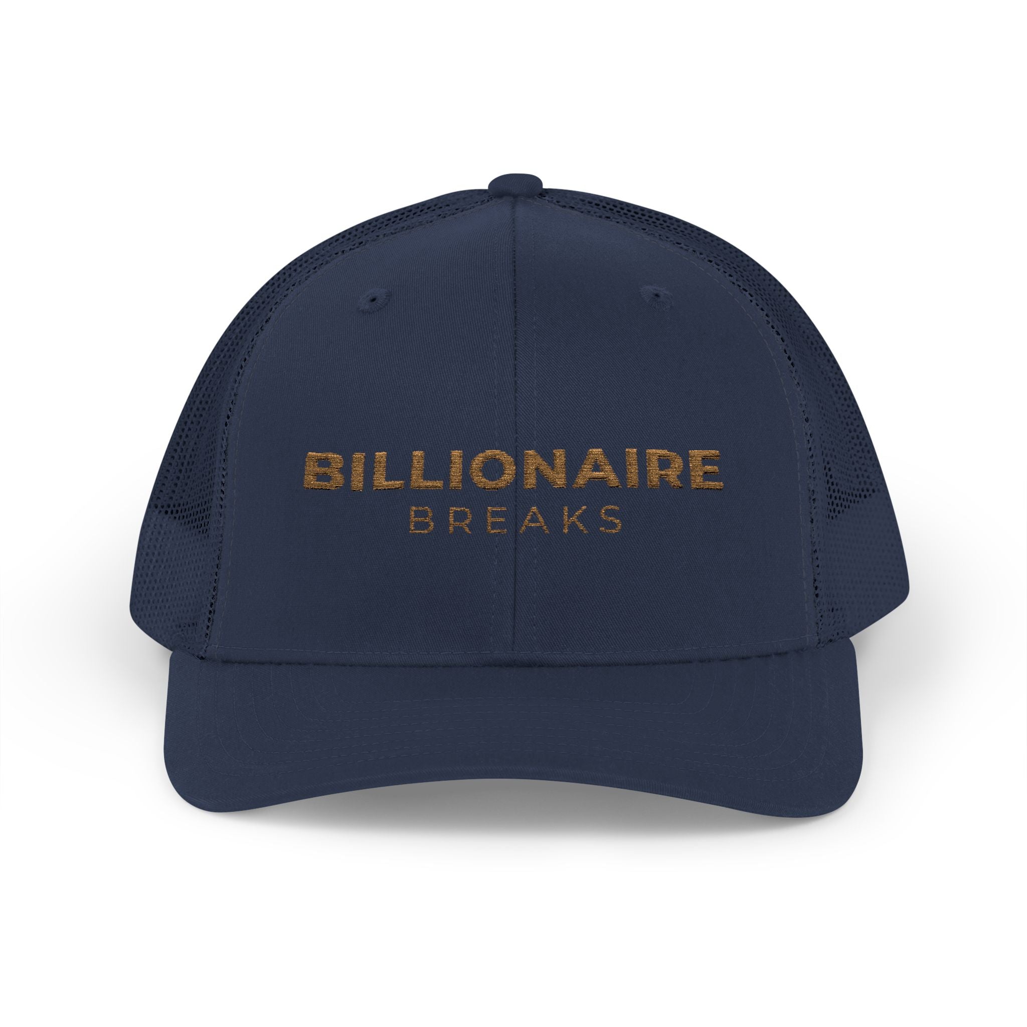 Billionaire Breaks Snapback Trucker Cap | Trendy Hat for Outdoors, Casual Wear, Gifts, Festivals, Fashion Statement